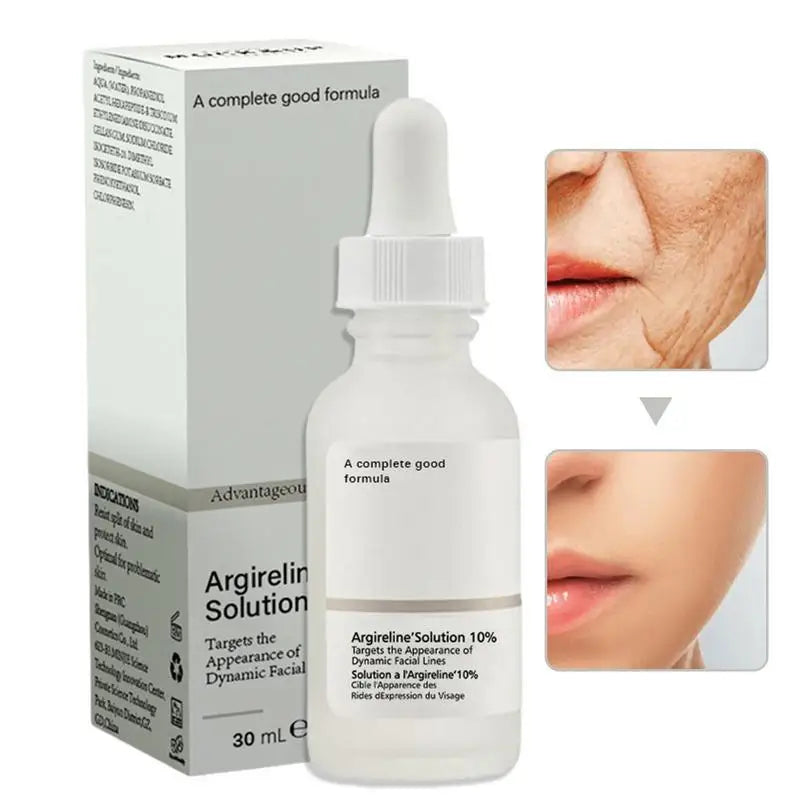 Solution 10% Hexapeptide Serum 10% Argireline Solution Face Moisturizing Skin Brightening Argireline Solution Anti-Aging Serum