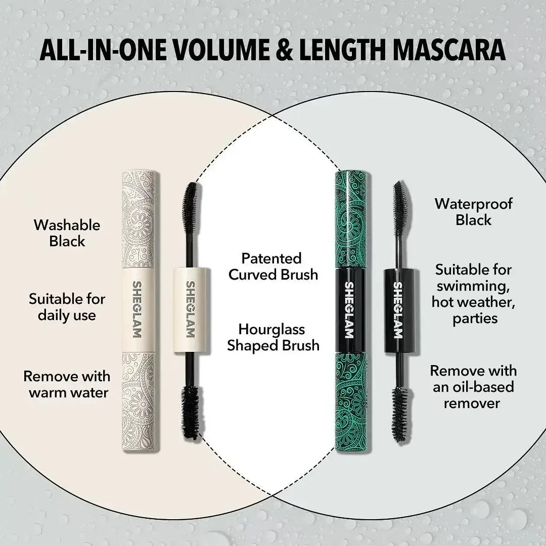 Sheglam make up Mascara Eyelash Extension Eye Lashes Brush Long-wearing Waterproof Sweat-proof eye Mascara makeup free shipping