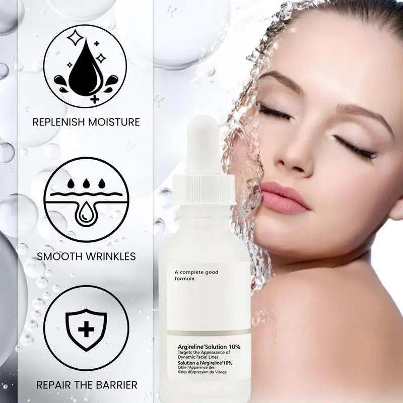 Solution 10% Hexapeptide Serum 10% Argireline Solution Face Moisturizing Skin Brightening Argireline Solution Anti-Aging Serum